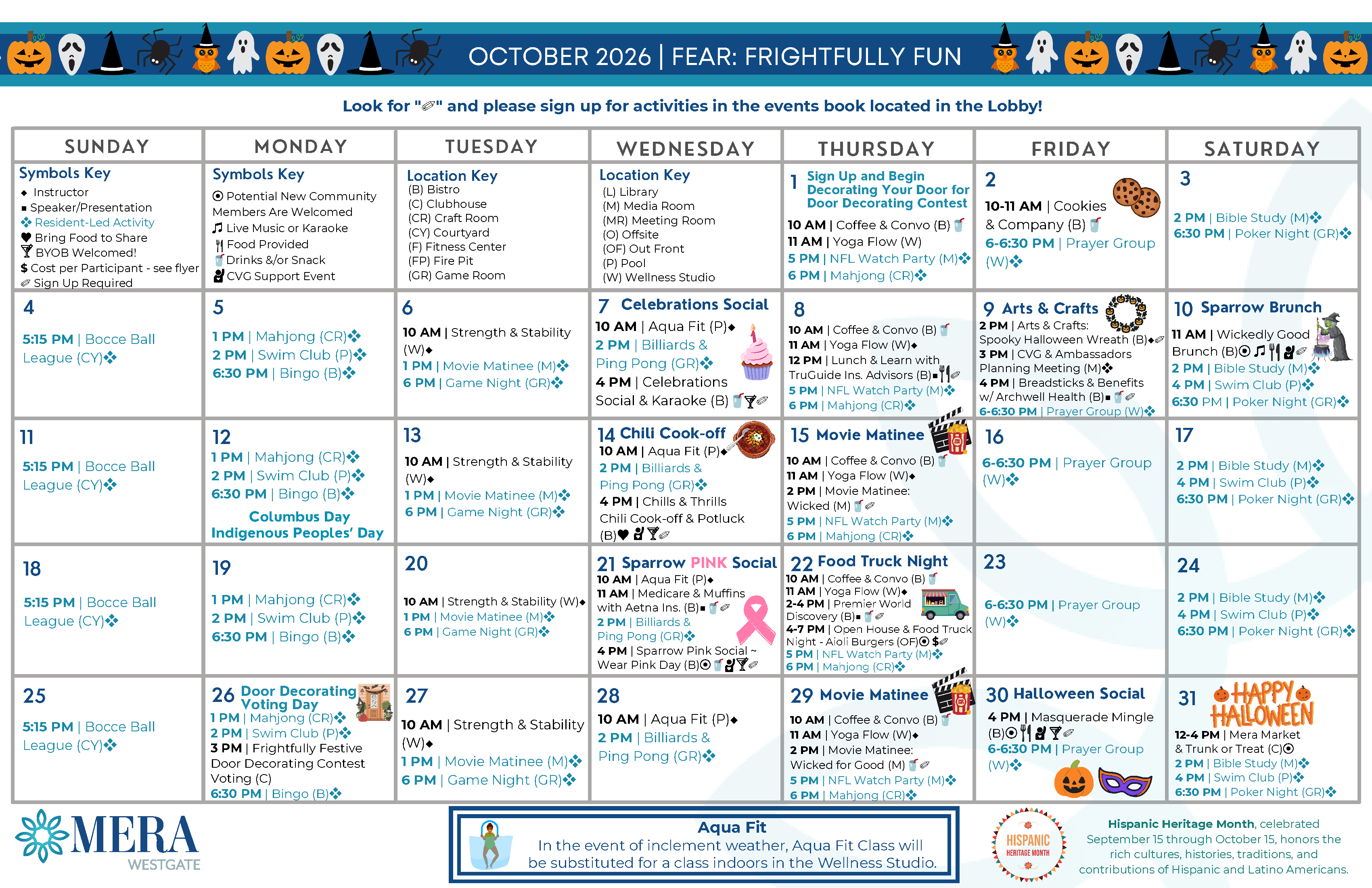 October Event Calendar October Event Calendar